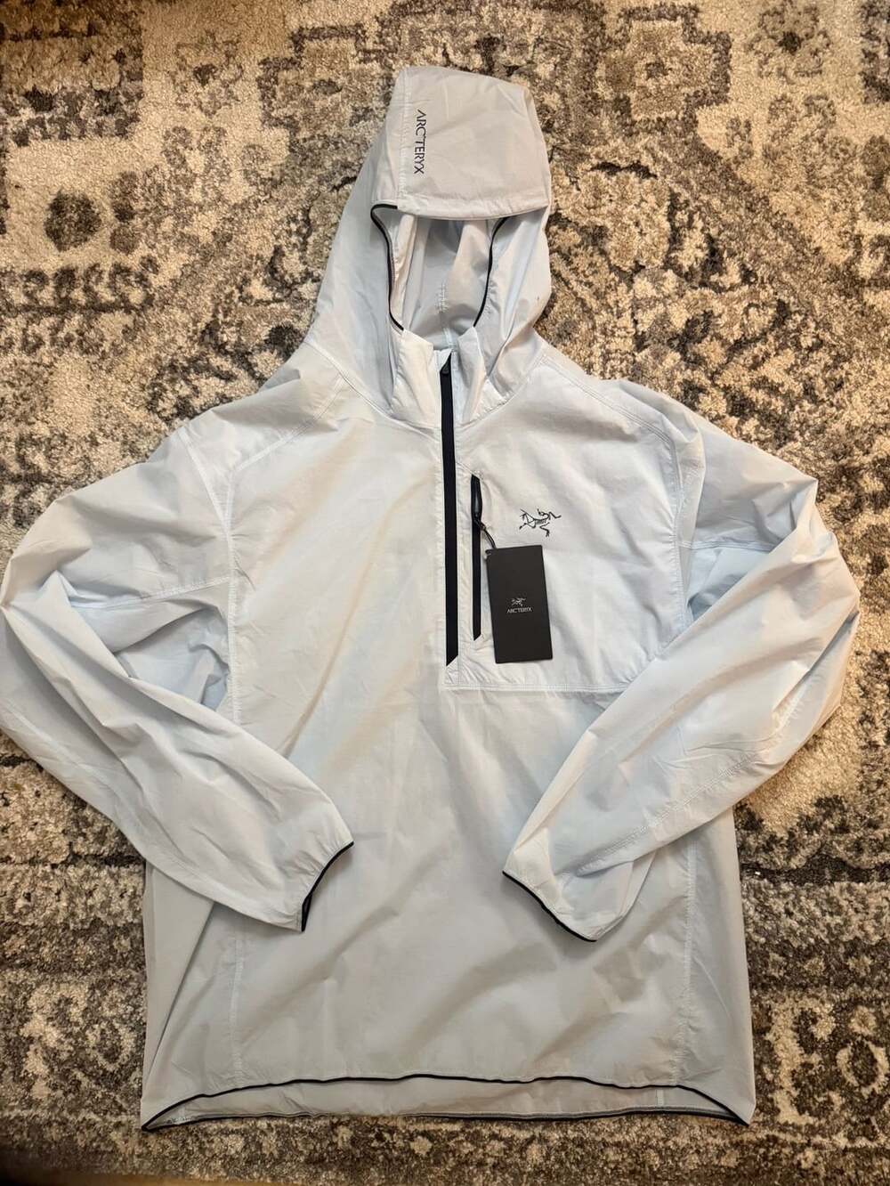 Arc'teryx Ossa 1/2 Zip Hoody Alpine Blue New with Tags